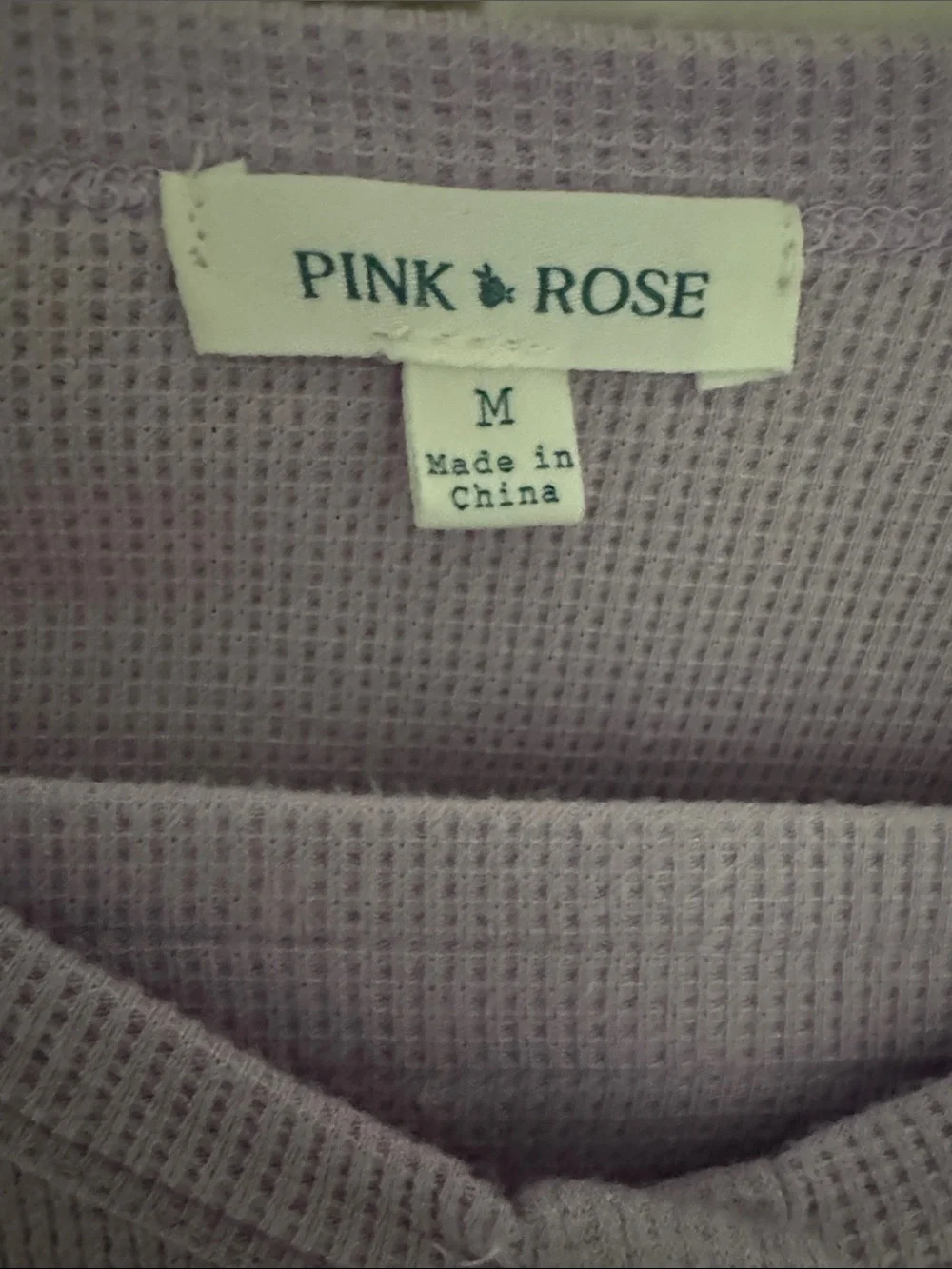 Pink Rose Lilac Ribbed Wide-Leg Lounge Set